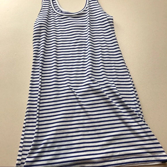 Blue and White Striped Tank Top Women's Size Small - Picture 1 of 3
